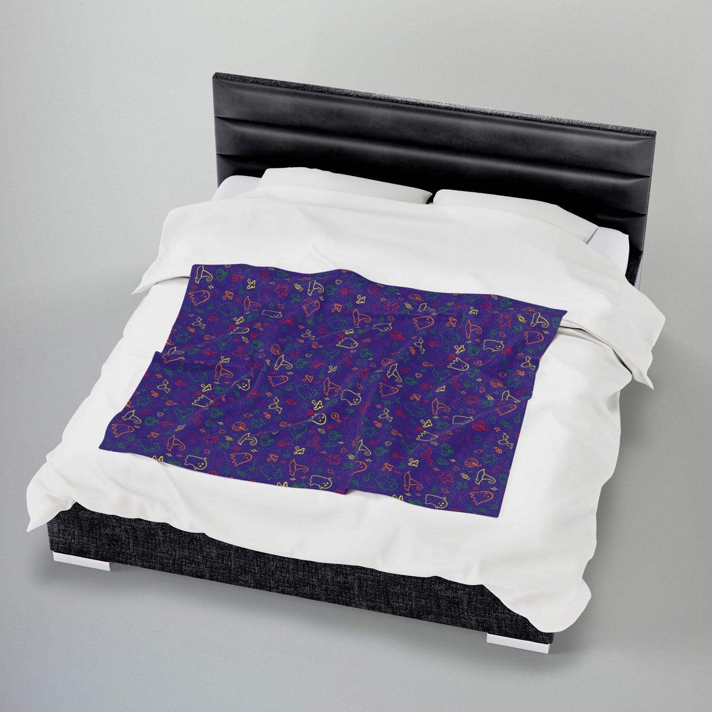 Rainbow Pride Halloween Velveteen Plush Blanket