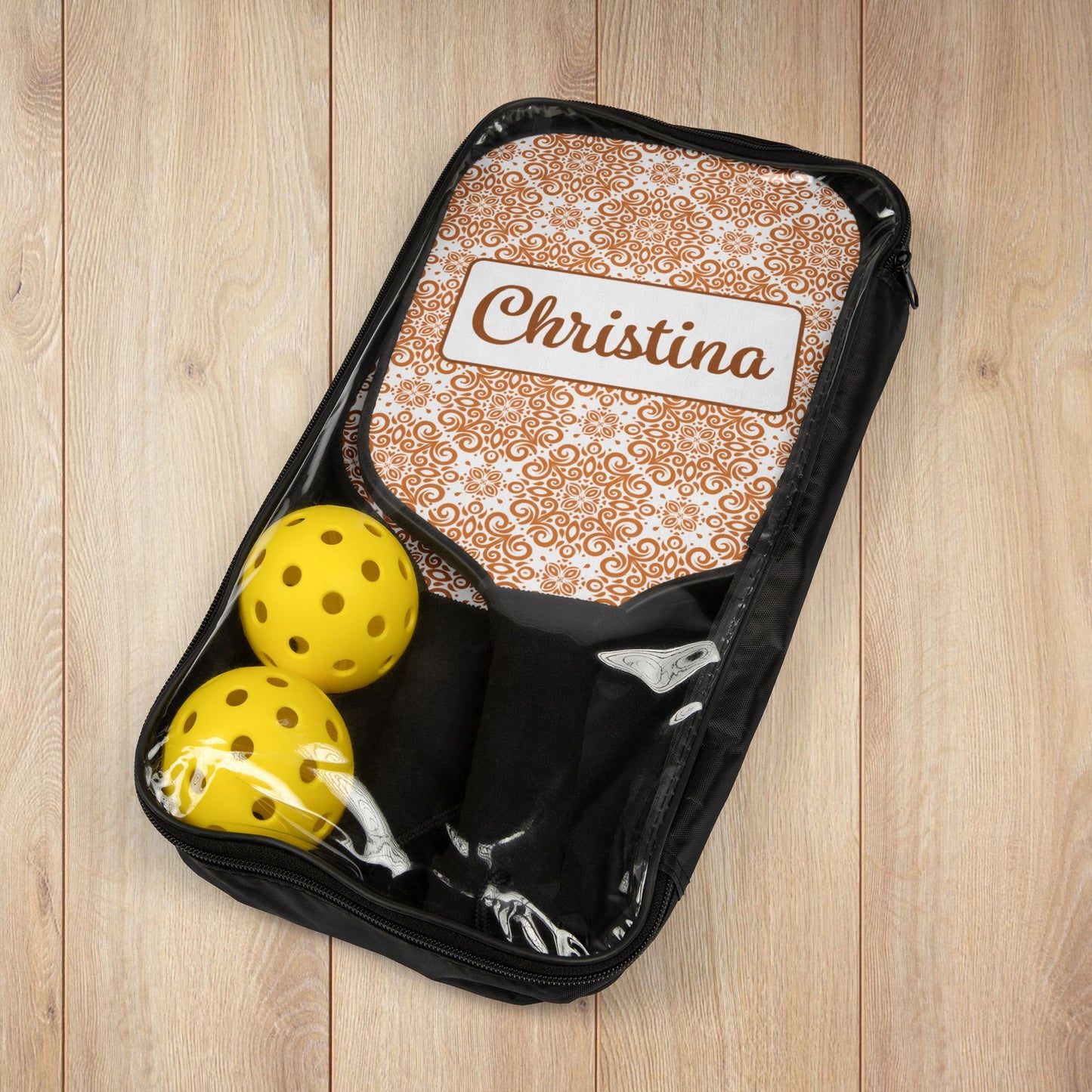 Frilly Orange Pickleball Paddles