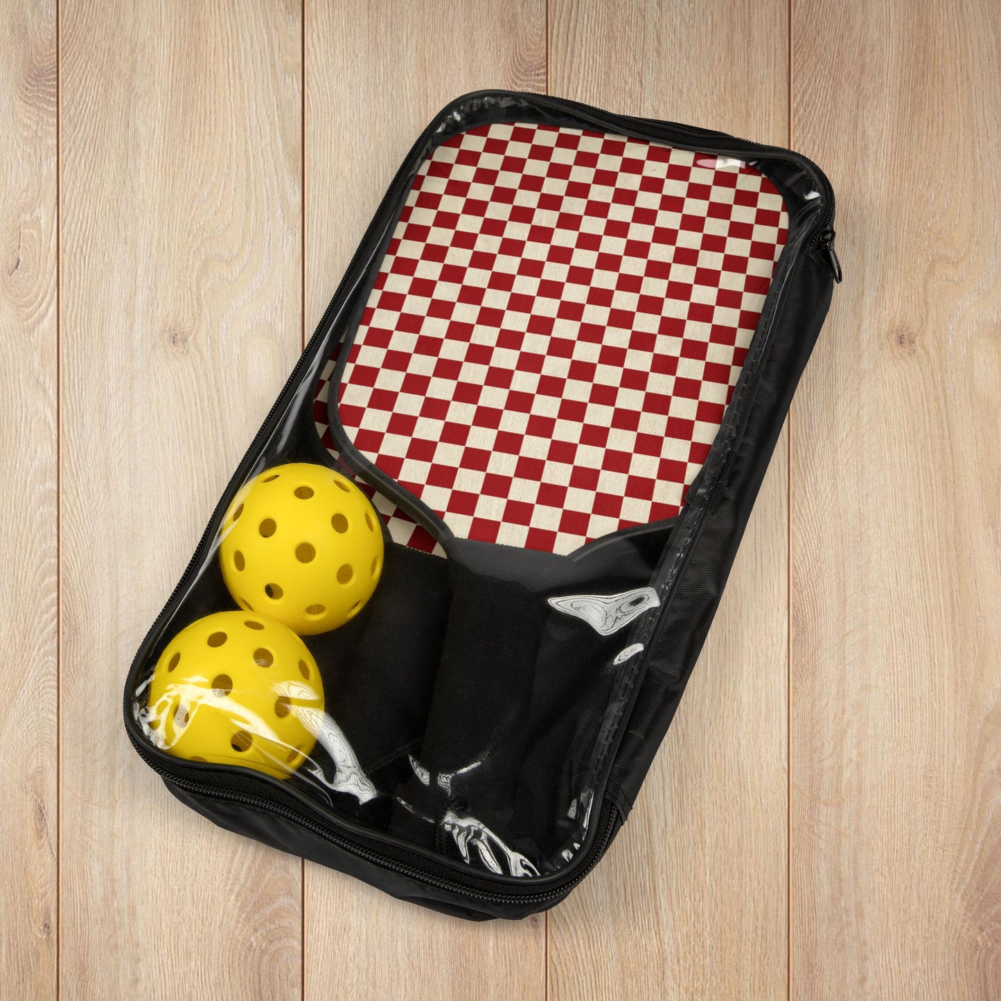 Red Checkered Pickleball Paddles