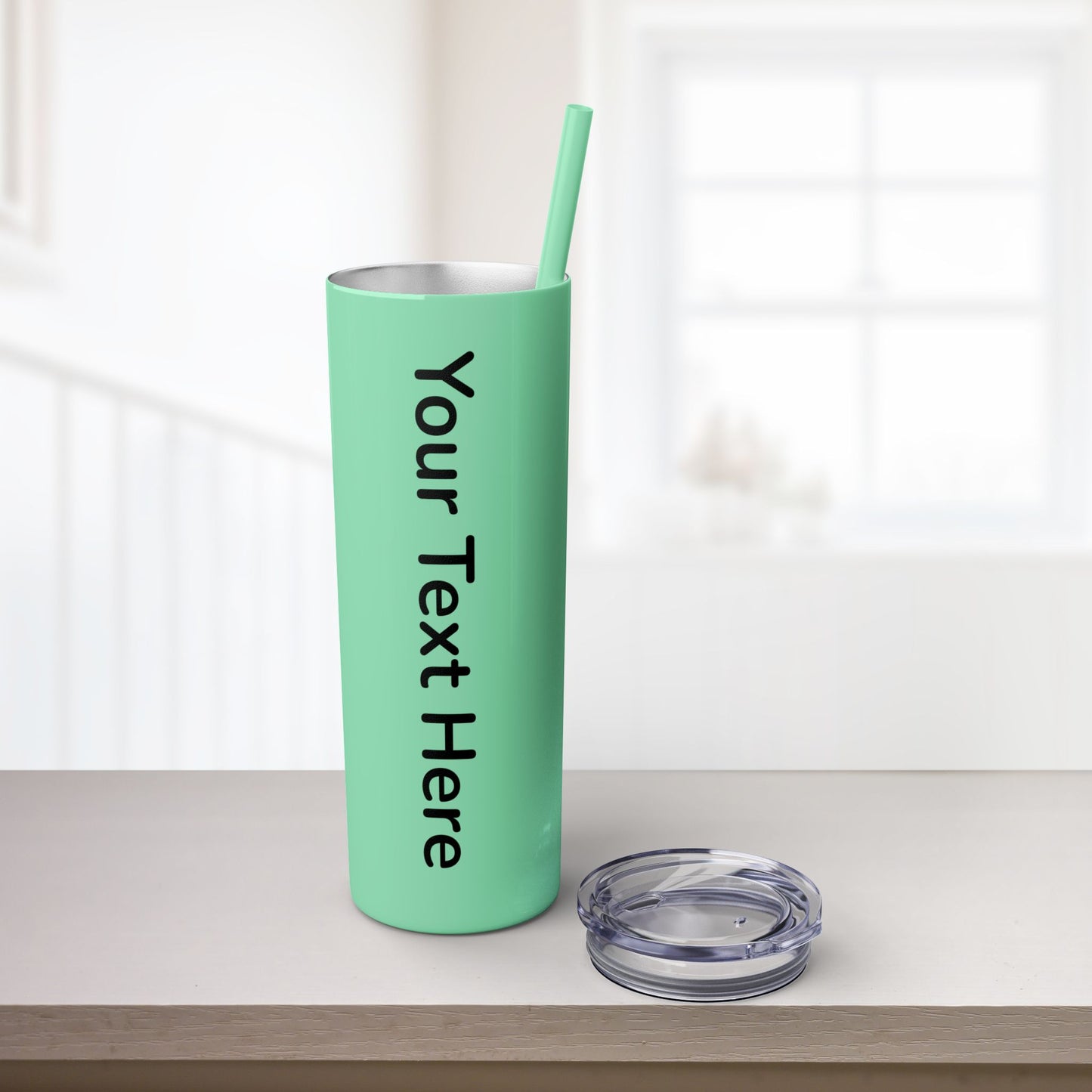 Custom 20oz Skinny Tumbler with Straw
