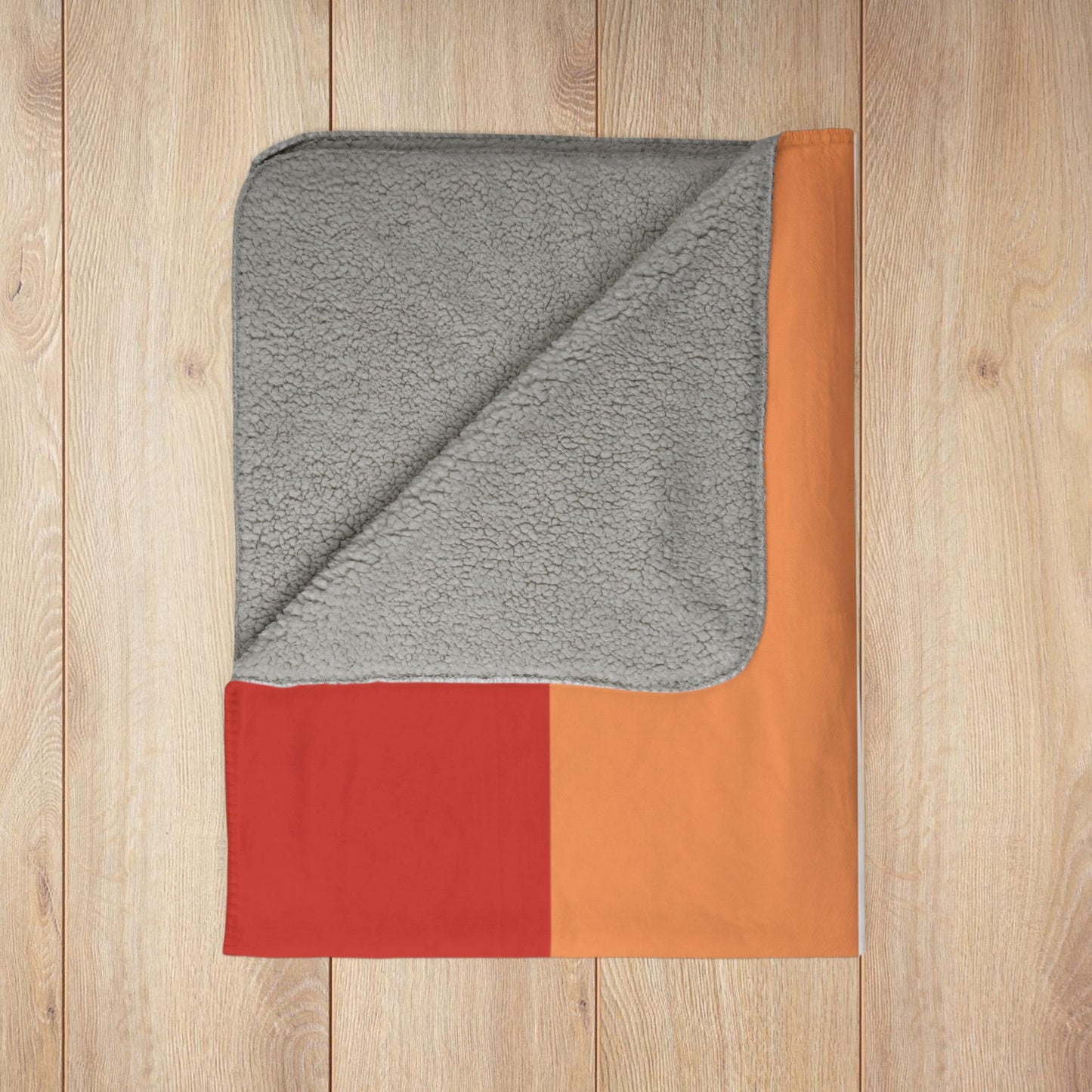 Lesbian Sunset Pride Flag Fleece Sherpa Blanket