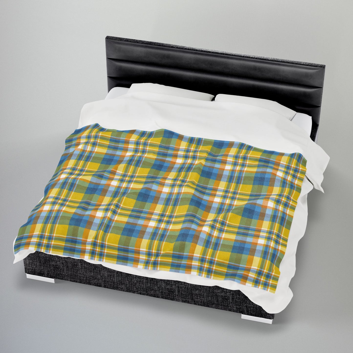 Aroace Pride Plaid Velveteen Plush Blanket
