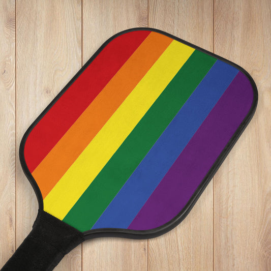 Rainbow Pride Flag Pickleball Kit