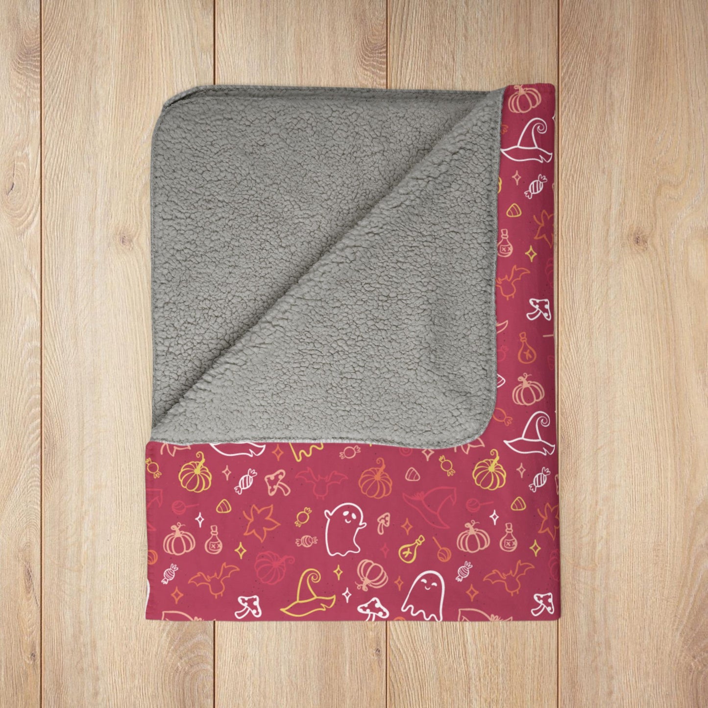Non-Binary Girl Pride Halloween Fleece Sherpa Blanket