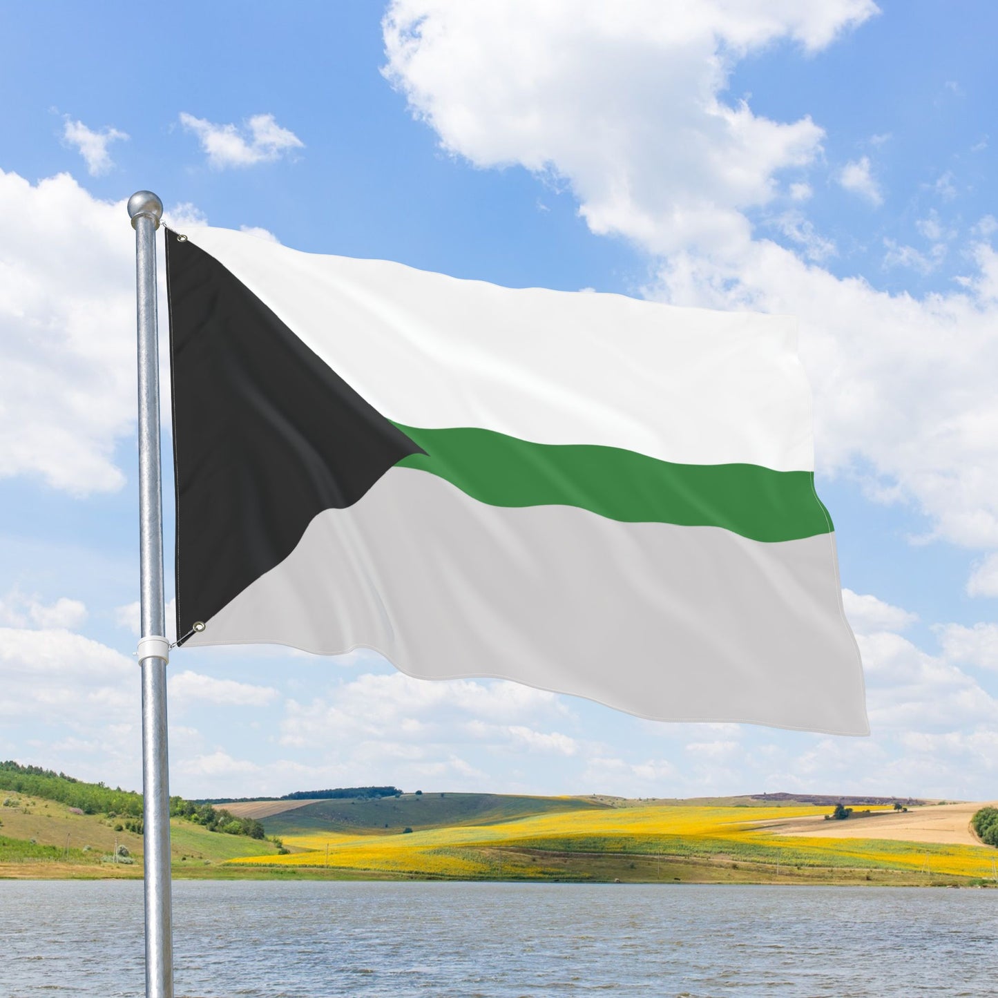 Demiromantic Pride Flag with Grommets
