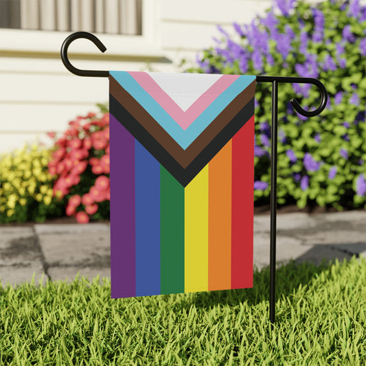12'' × 18'' Rainbow Progress Pride Garden Banner