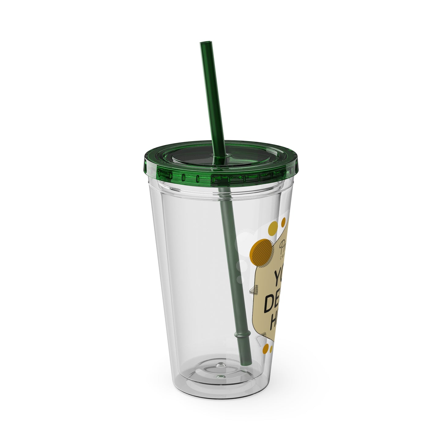 Custom 16oz Tumbler with Straw