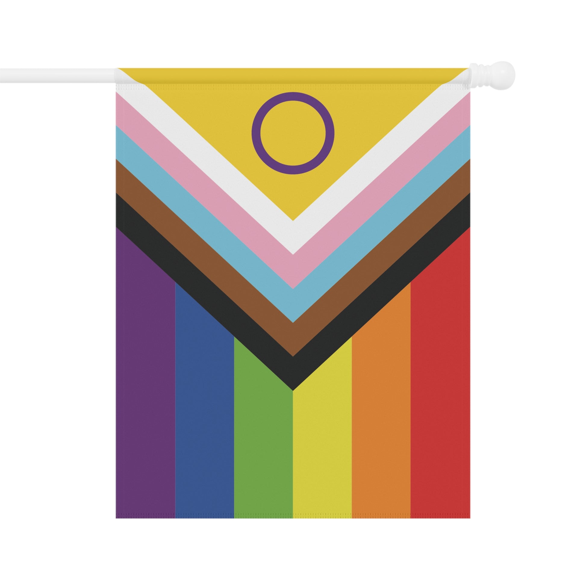 Intersex-Inclusive Rainbow Pride Garden Banner