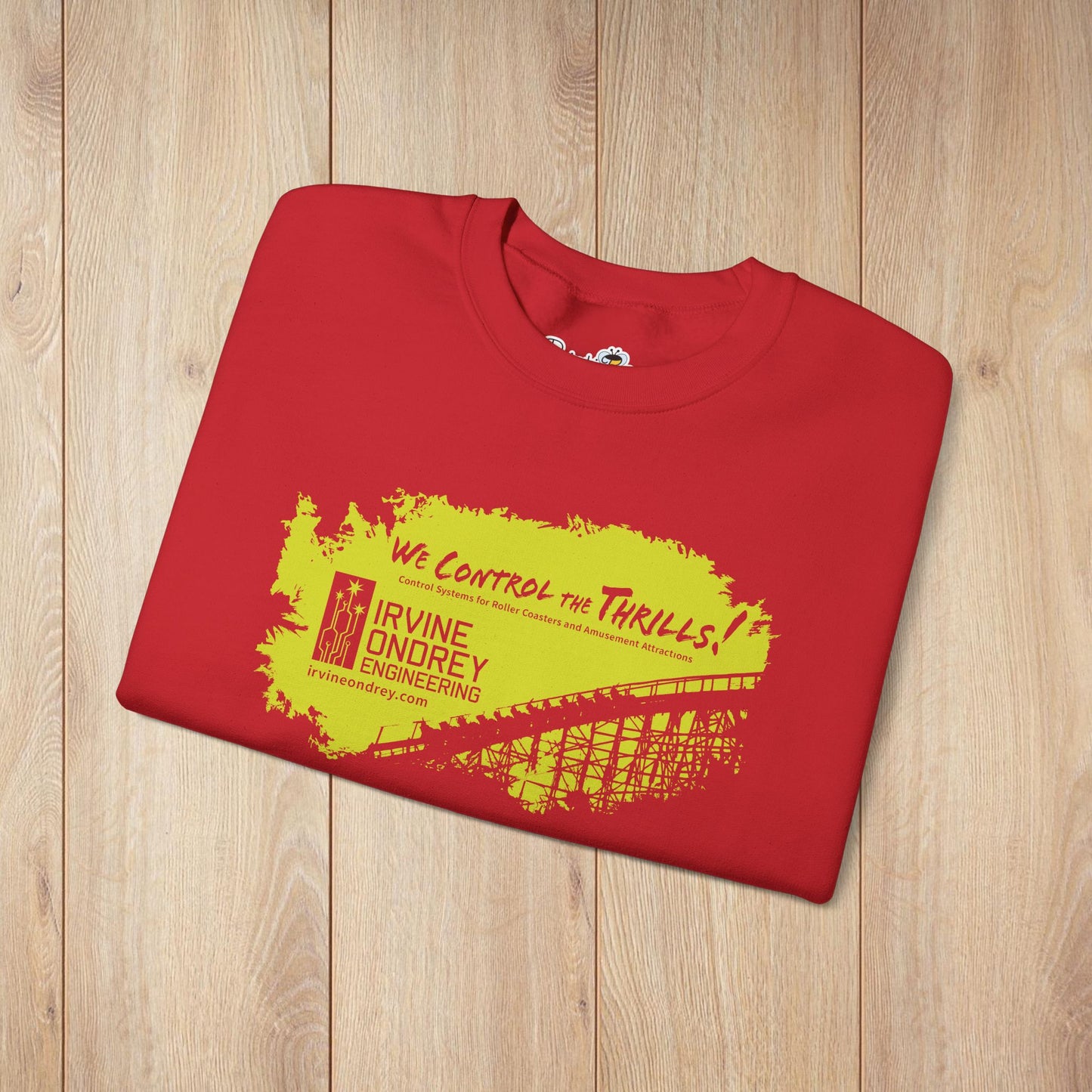 OG Woodie Sweatshirt (FRONT graphic) • Irvine Ondrey Engineering