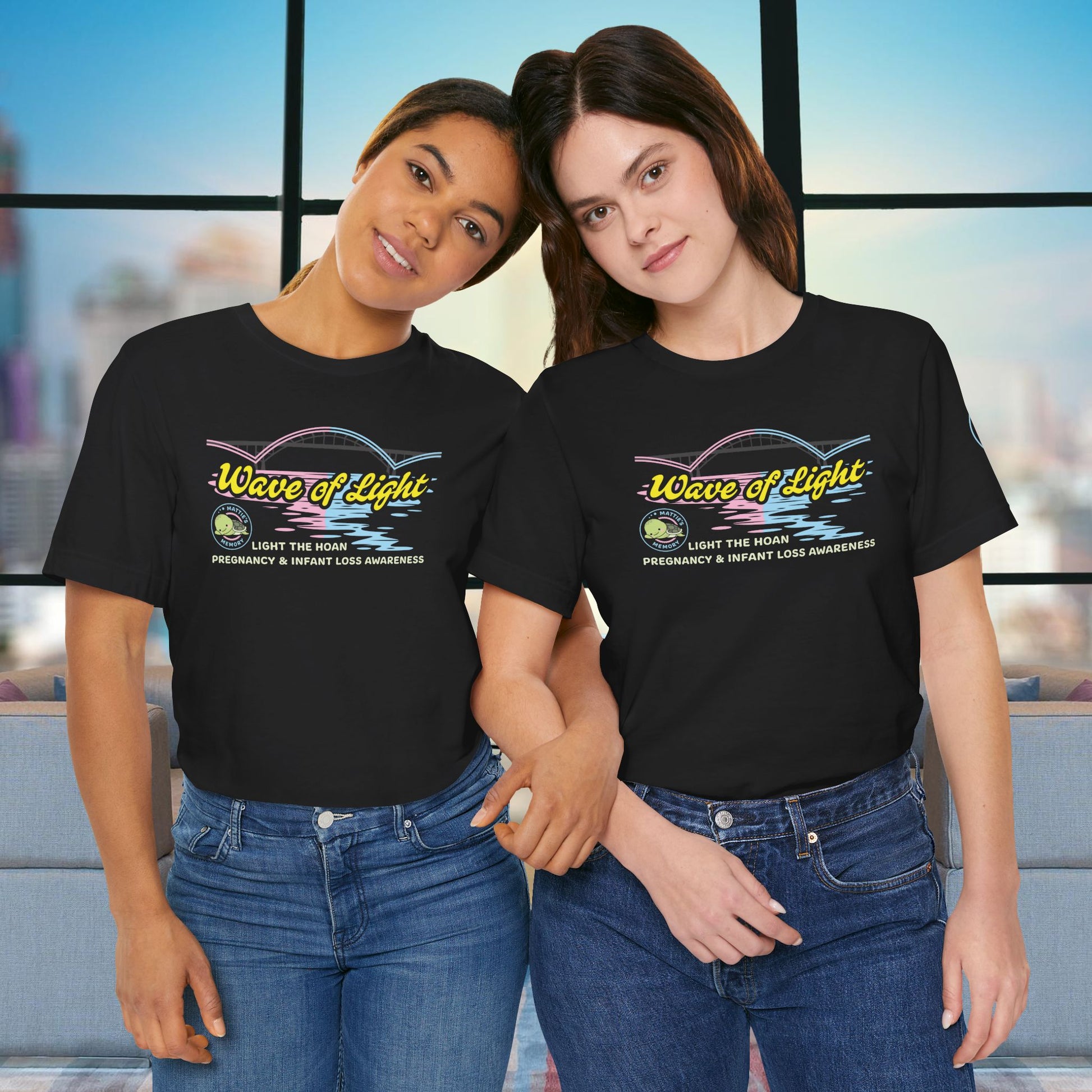 Mattie’s Memory Wave of Light, Light the Hoan Bridge Tee, Milwaukee Wisconsin Infant & Pregnancy Loss Charity
