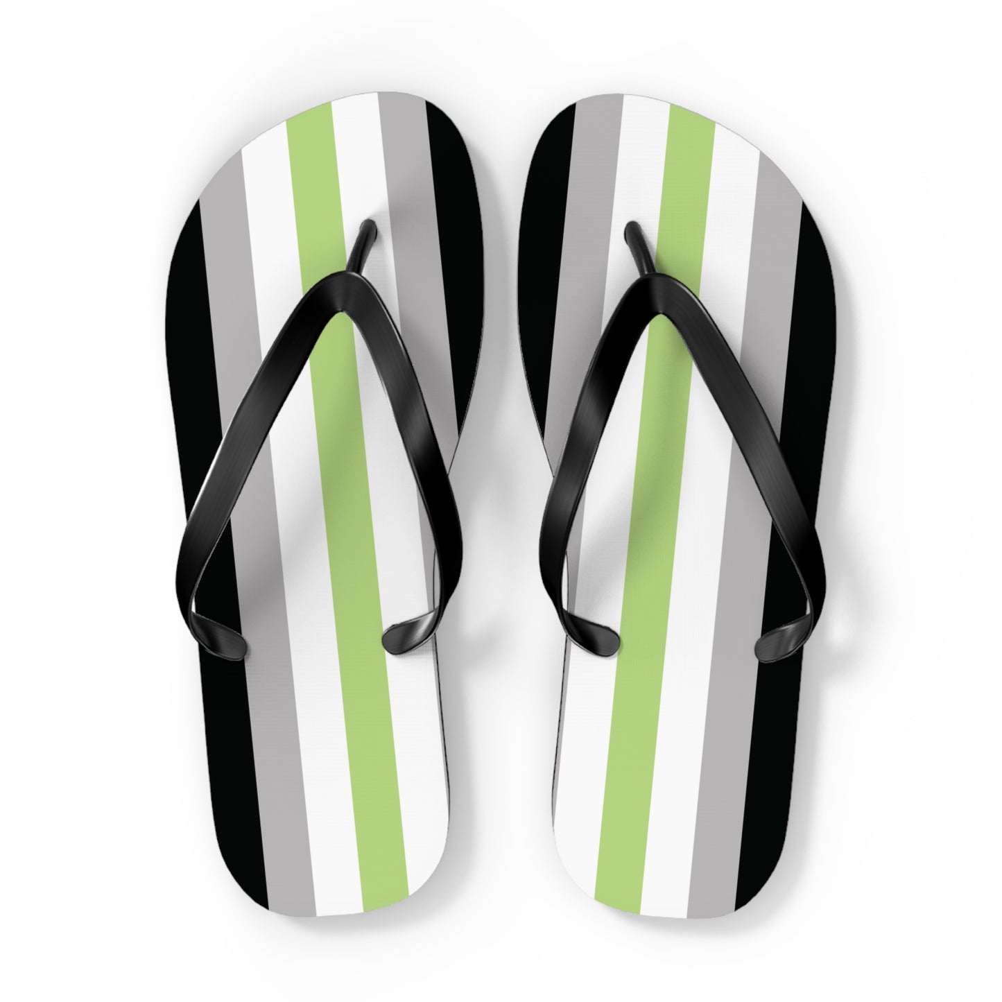 Agender Pride Flip Flops
