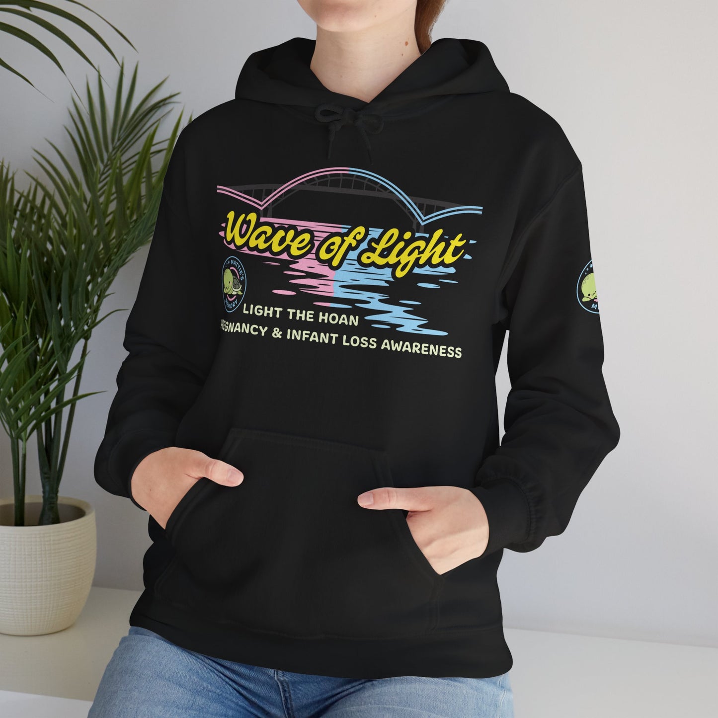 Mattie’s Memory Wave of Light, Light the Hoan Bridge Sweat à capuche, Milwaukee Wisconsin Infant & Pregnancy Loss Charity
