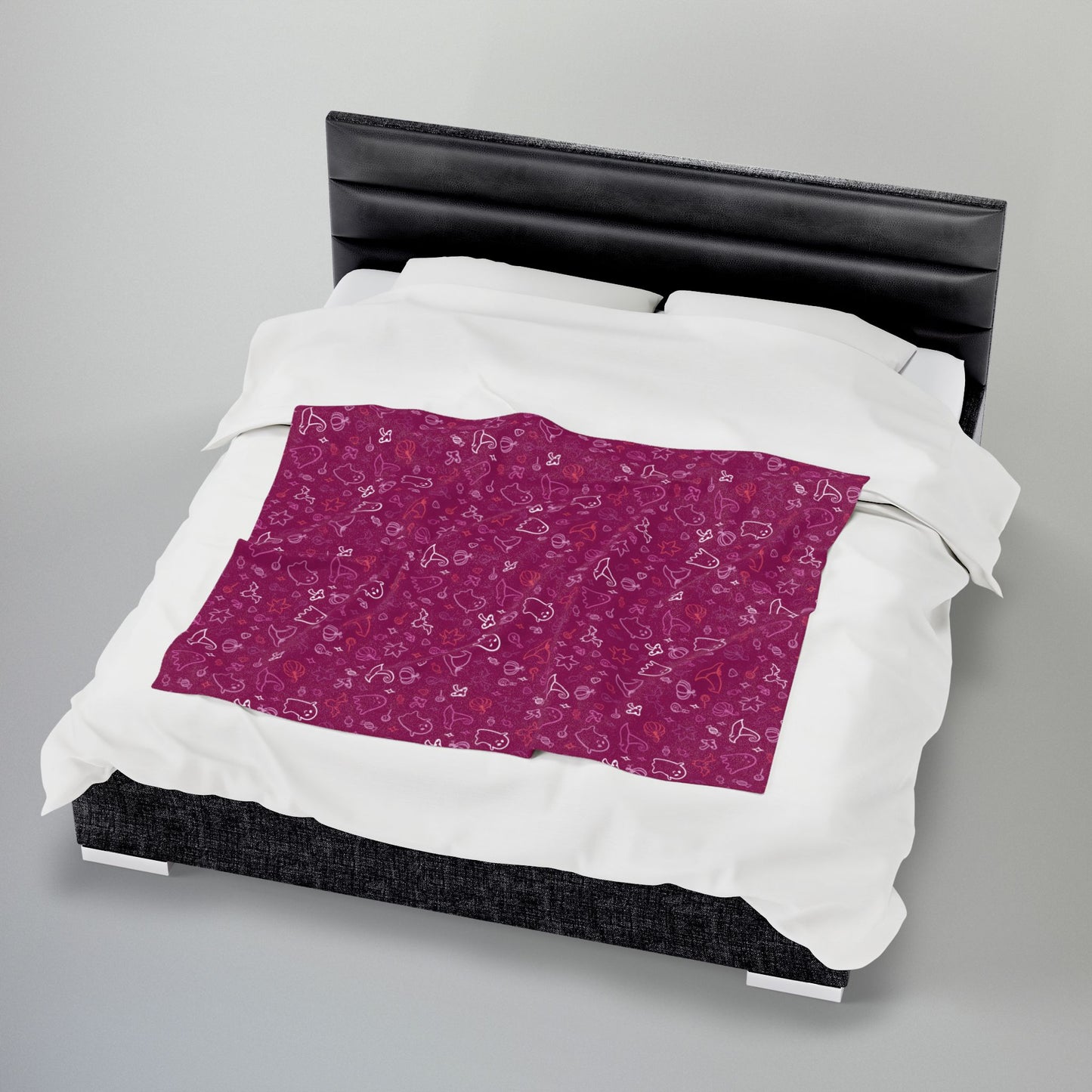 Lesbian Pink Pride Halloween Velveteen Plush Blanket