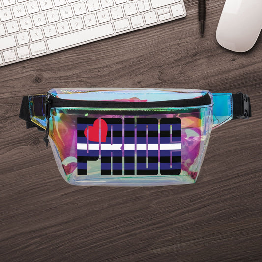 Leather Pride Clear Fanny Pack