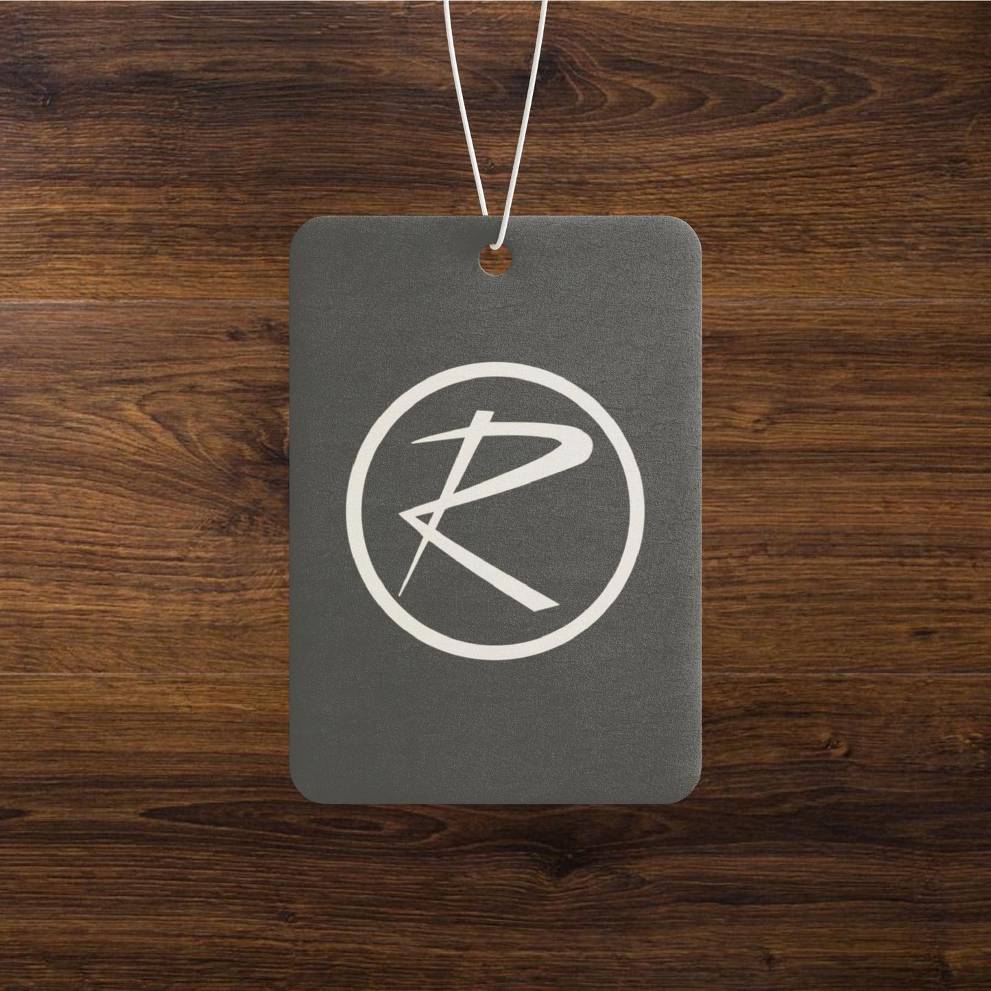 Rambler White Logo Black Air Freshener