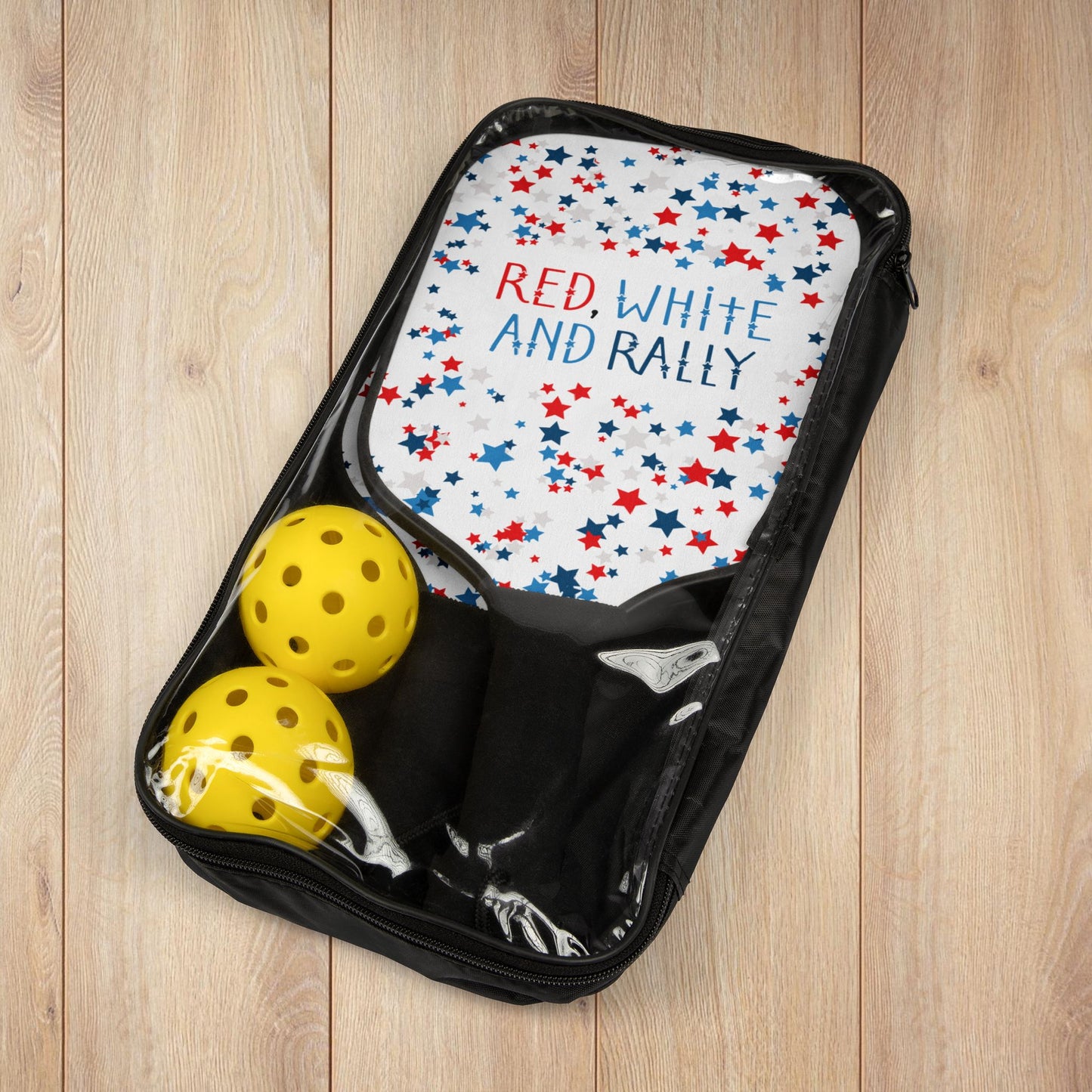 Red, White and Rally Pickleball Paddles