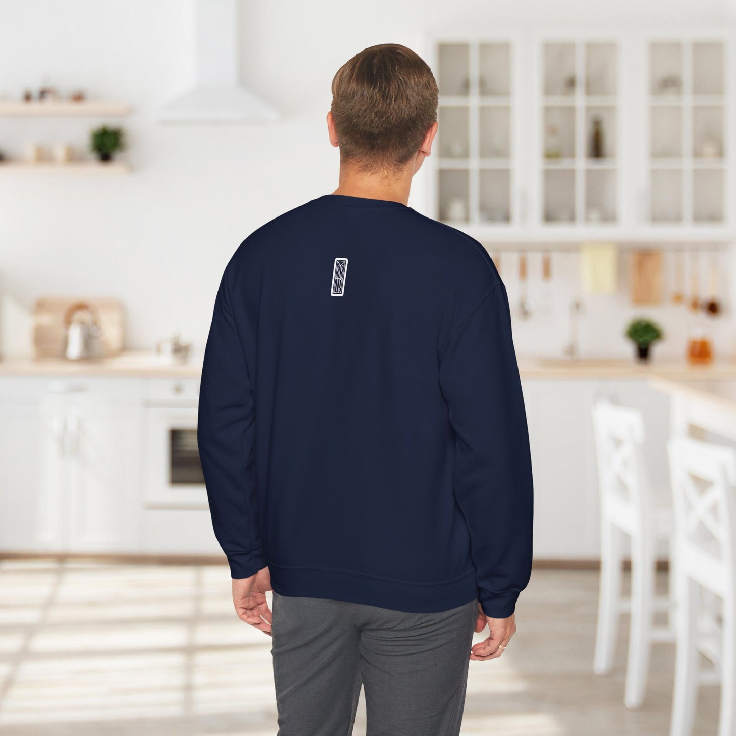 Ghetto Blaster, sudadera con cuello redondo y arte lineal