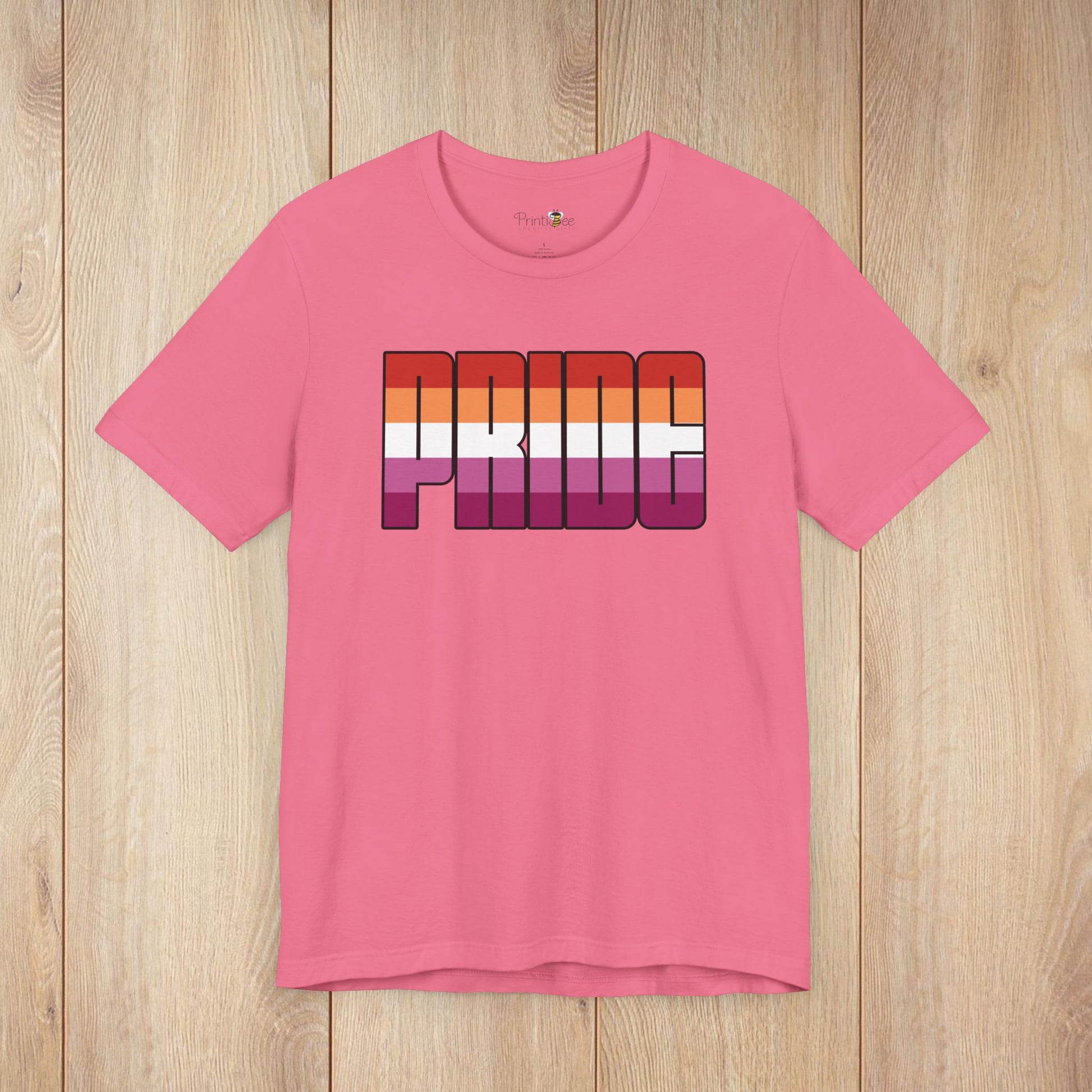 Lesbian Pride 5-Stripe Tee