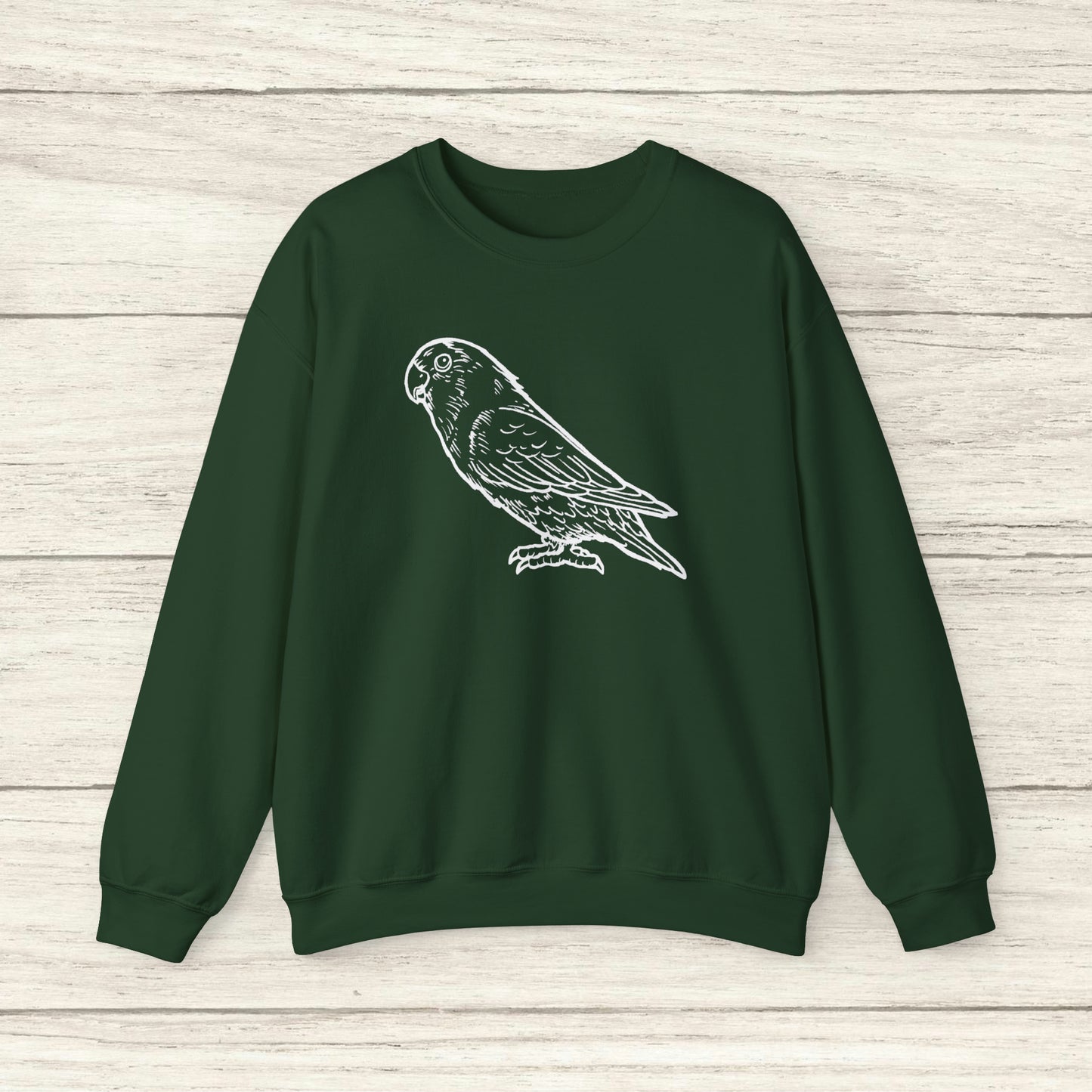 Holly Girl, Lovebird Line Art Crew Neck Sweatshirt