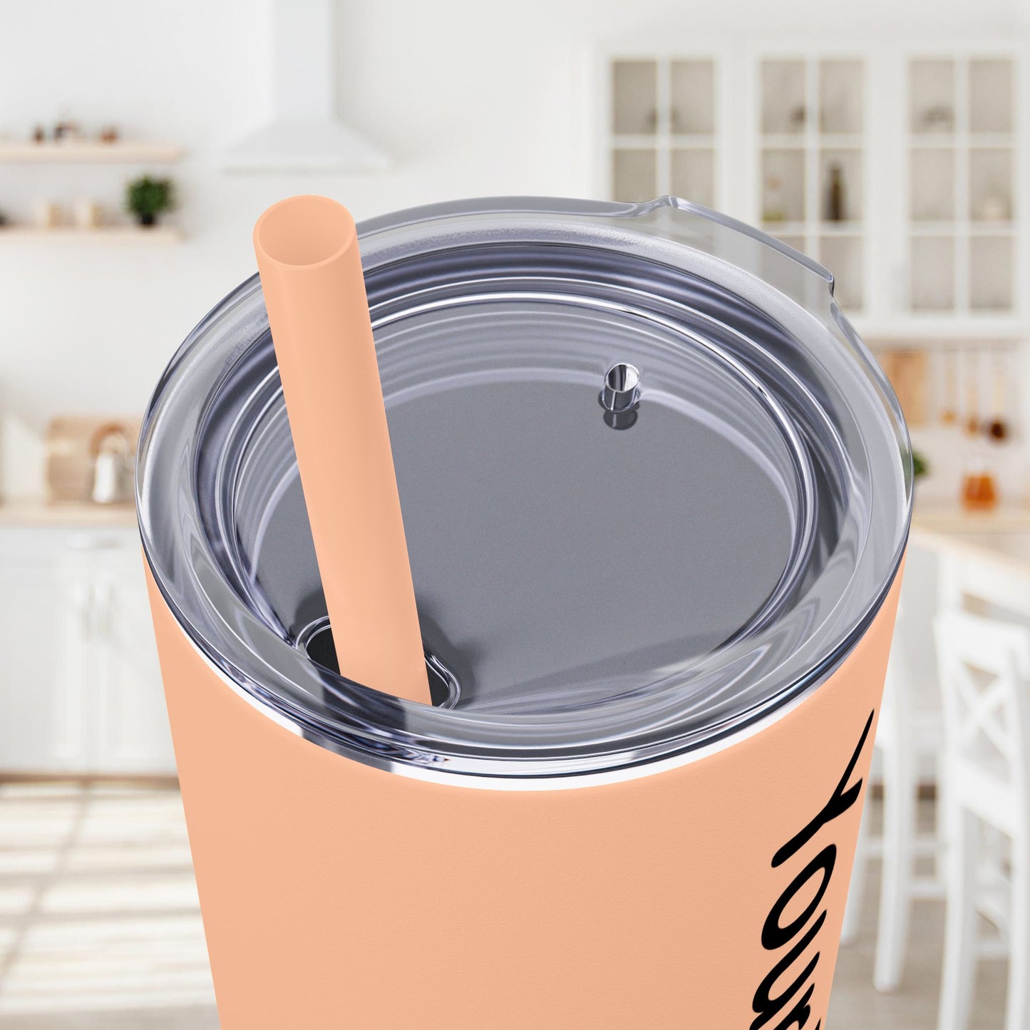 Custom 20oz Skinny Tumbler with Straw