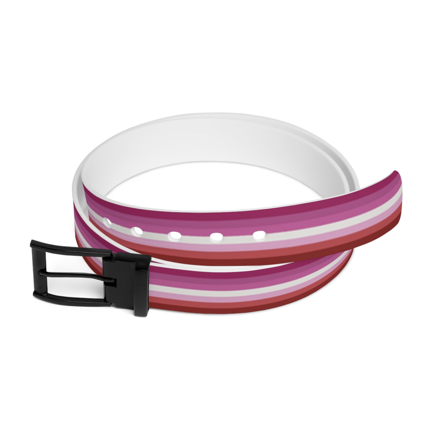 Lesbian Pride Pink 7-Stripe Flag Belt
