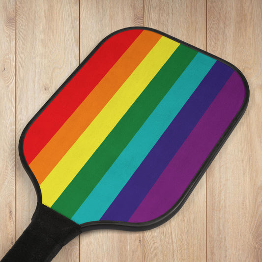 Rainbow Pride 7-Stripe Flag Pickleball Kit