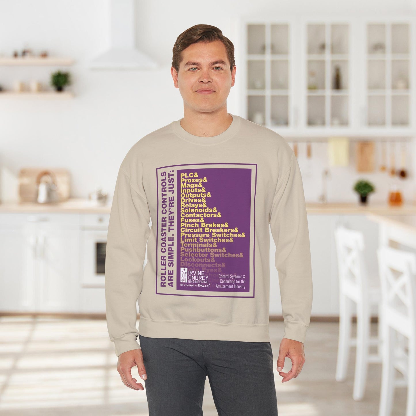 OG Controls Sweatshirt (FRONT graphic) • Irvine Ondrey Engineering