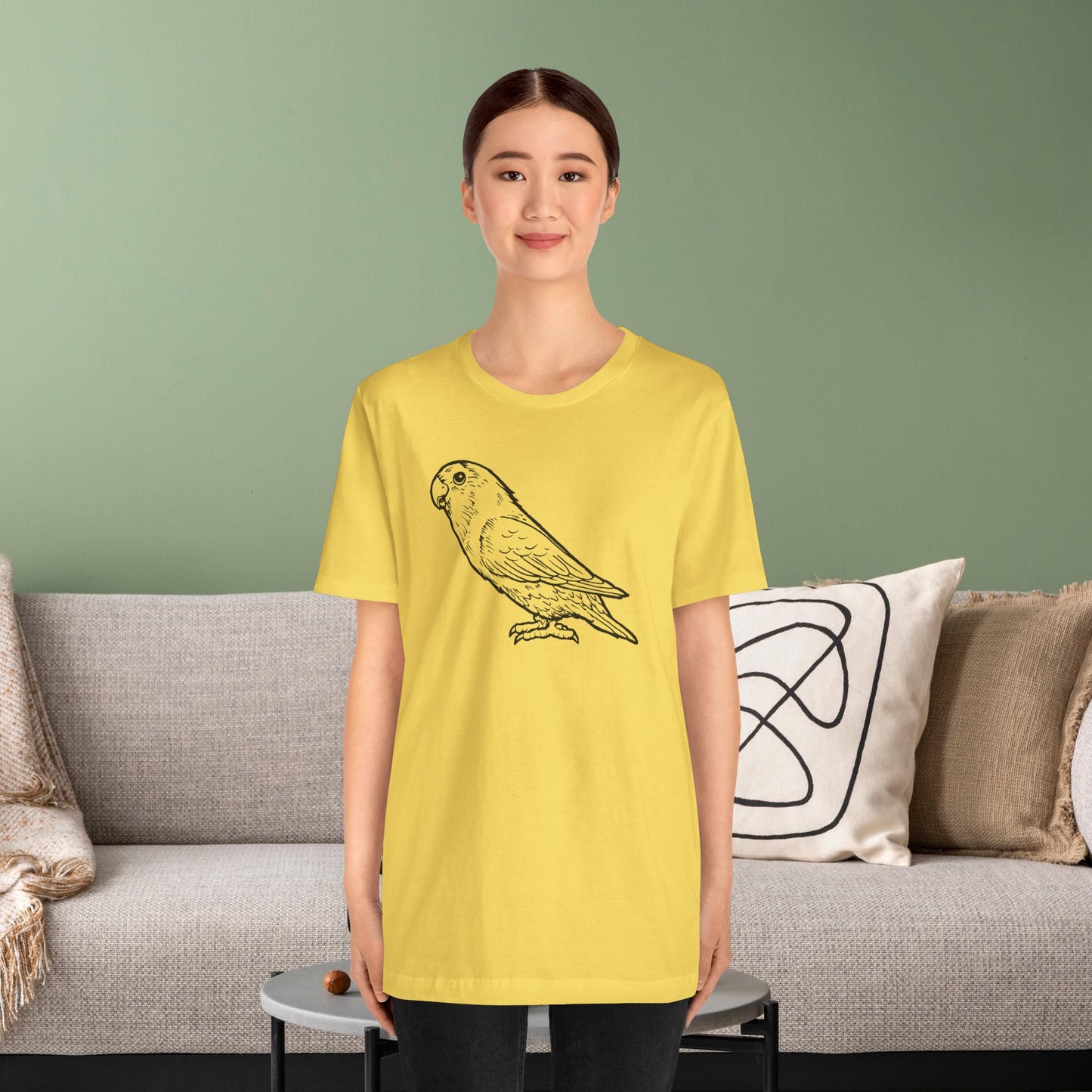 Holly Girl Lovebird, Line Art Tee