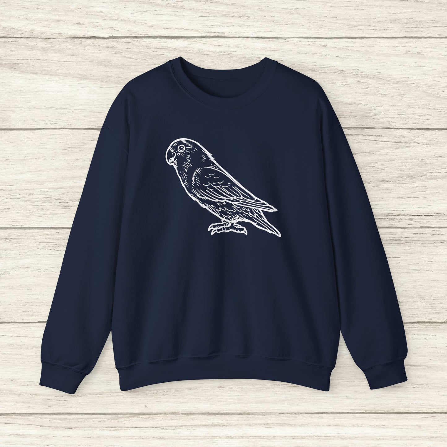 Holly Girl, Lovebird Line Art Crew Neck Sweatshirt
