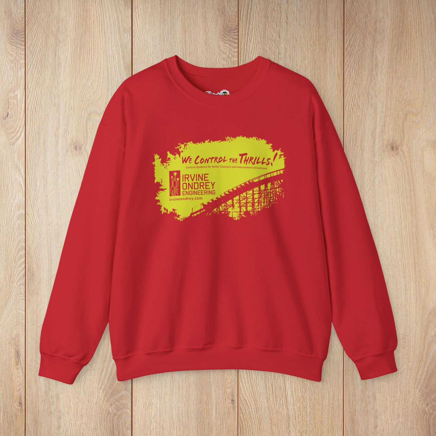OG Woodie Sweatshirt (FRONT graphic) • Irvine Ondrey Engineering