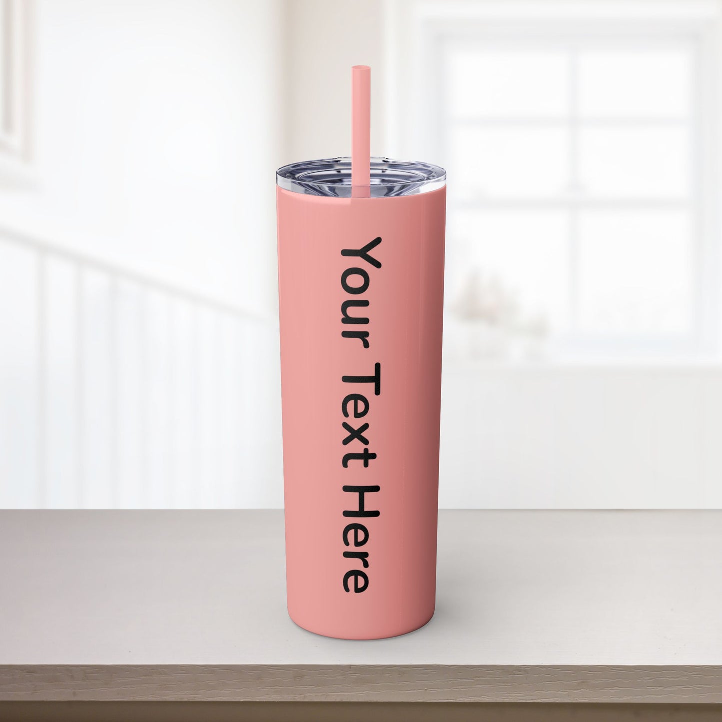 Custom 20oz Skinny Tumbler with Straw