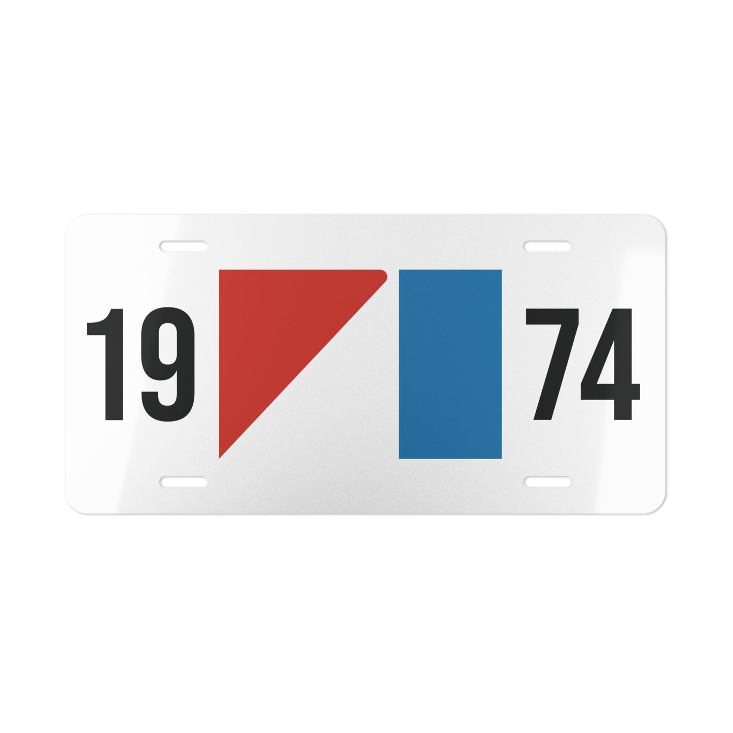 AMC Logo Personalized White & Black Vanity Plates