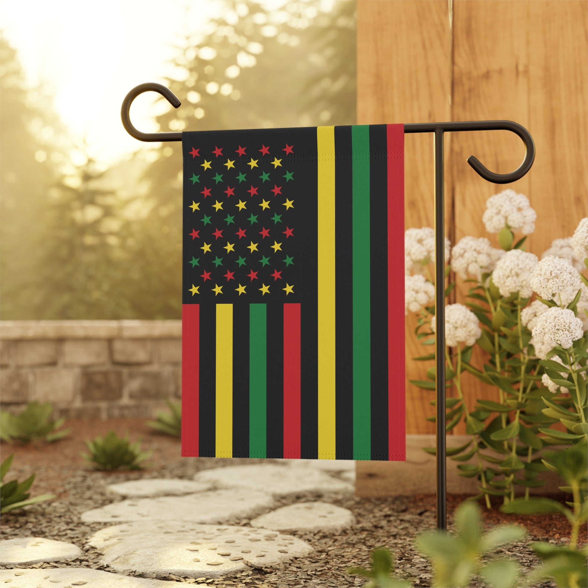 Juneteenth U.S.A. Flag Garden Banner