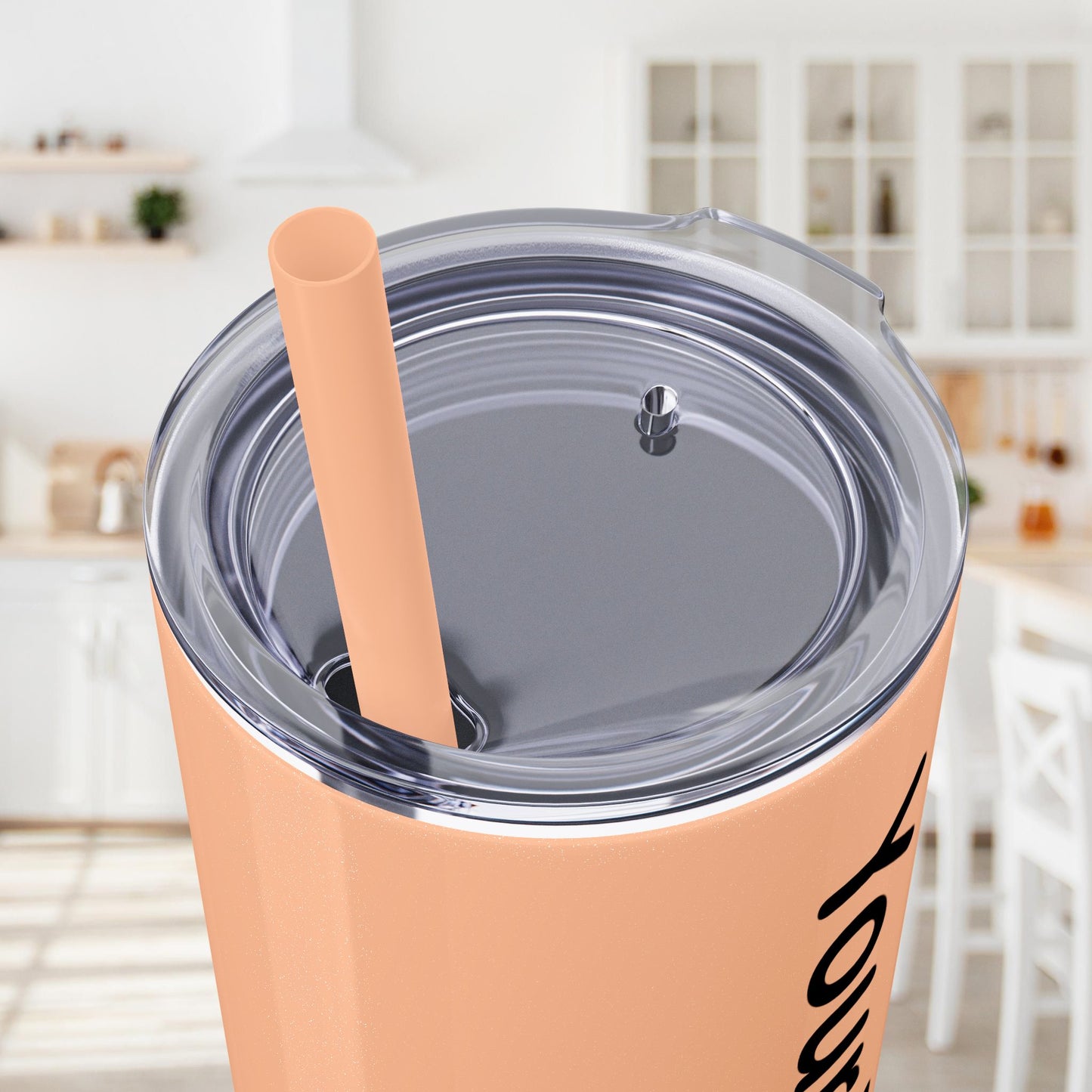 Custom 20oz Skinny Tumbler with Straw