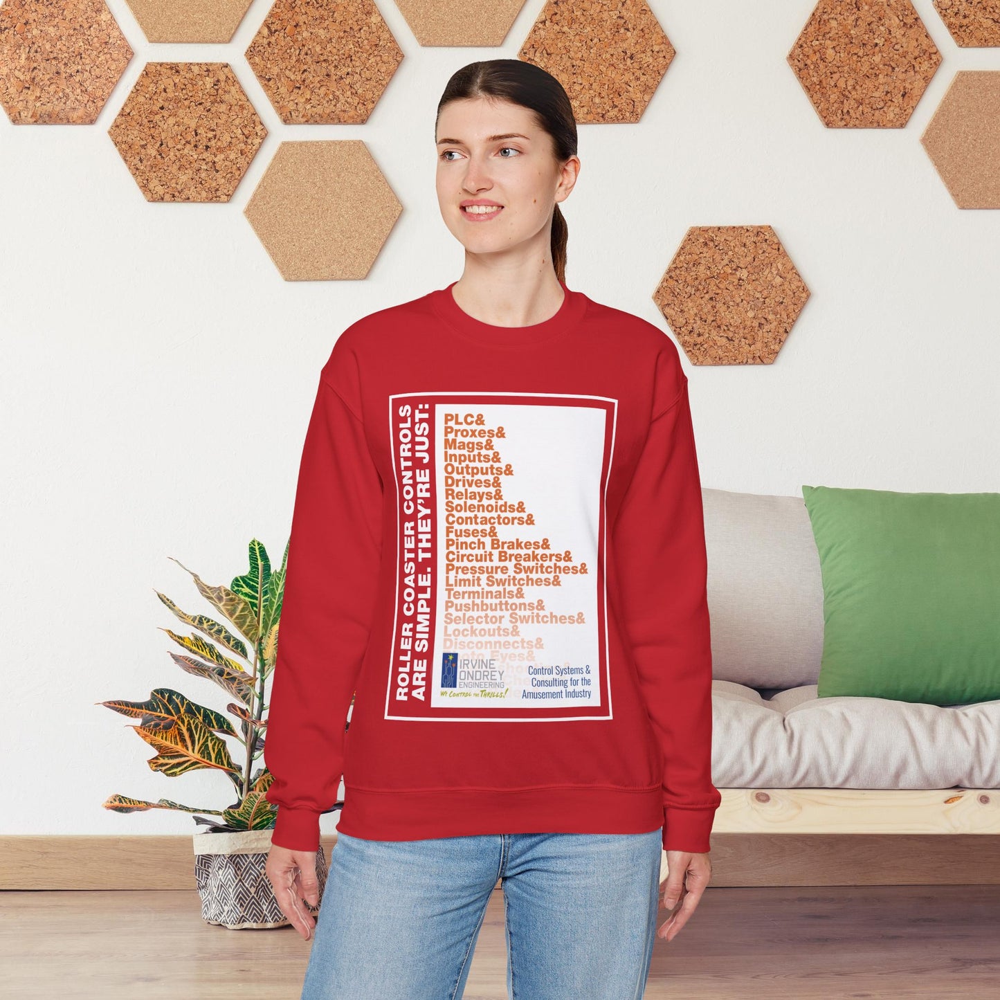 OG Controls Sweatshirt (FRONT graphic) • Irvine Ondrey Engineering