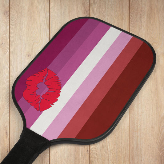 Lipstick Lesbian Pink Pride Flag Pickleball Kit