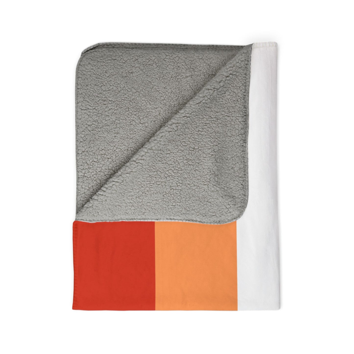 Lesbian Sunset Pride Flag Fleece Sherpa Blanket