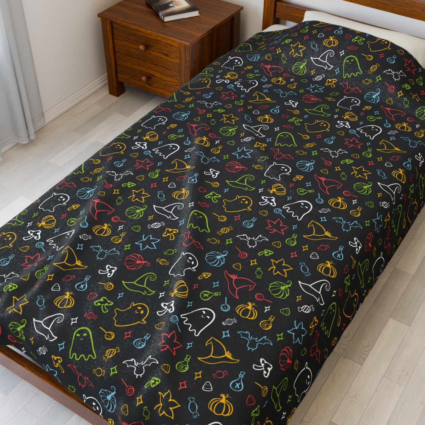 Queer Pride Halloween Velveteen Plush Blanket