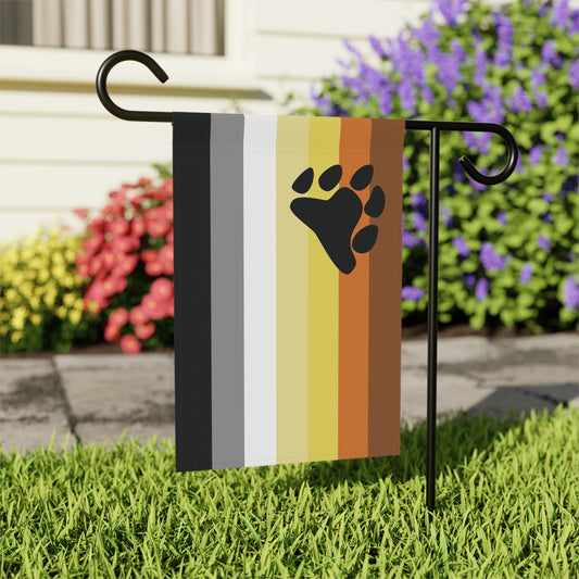 12'' × 18'' Bear with Paw Pride Garden Banner