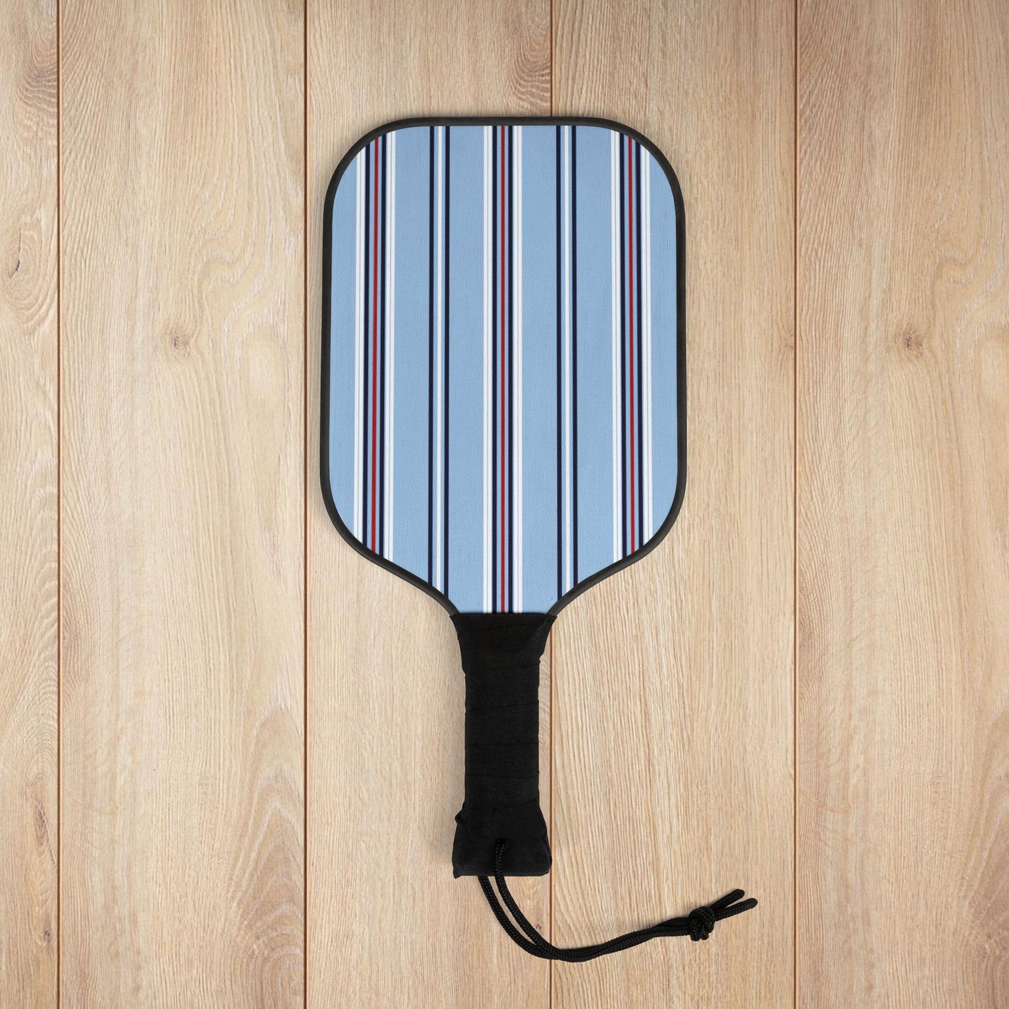 Blue Nautical Striped Pickleball Paddles