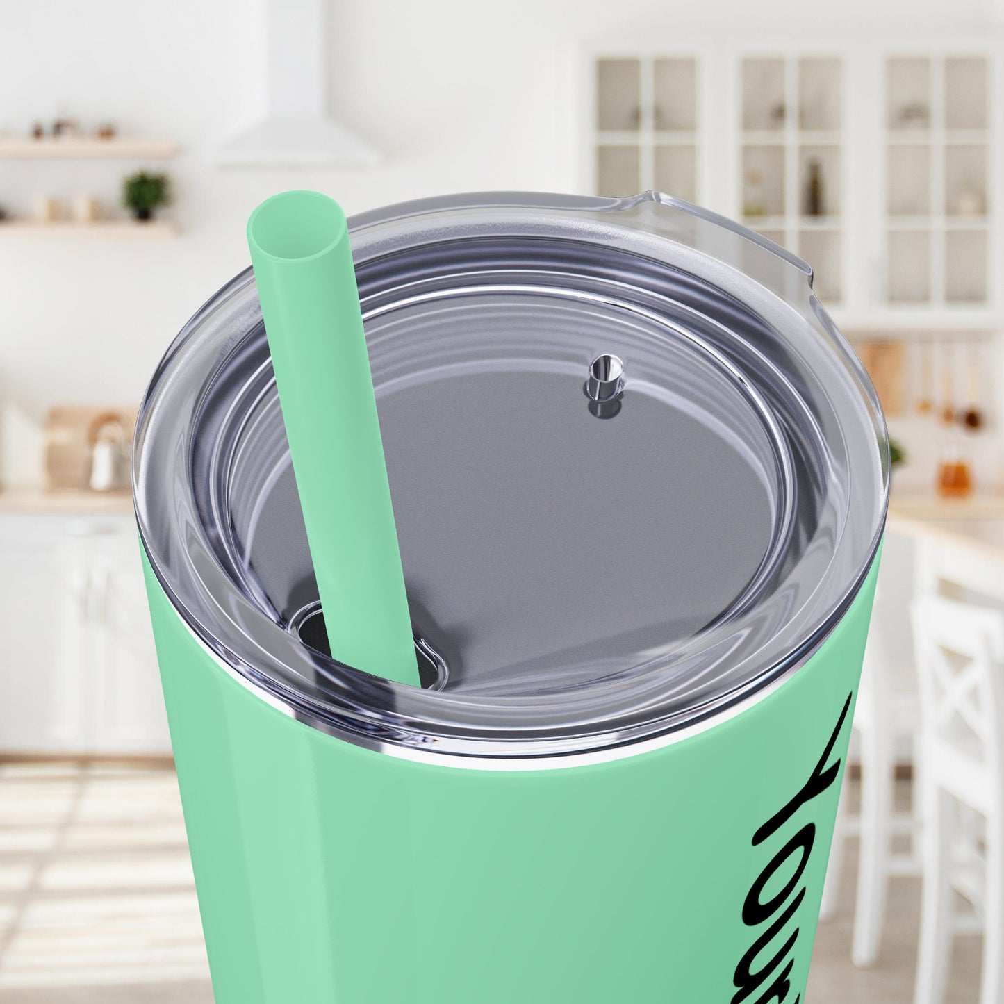 Custom 20oz Skinny Tumbler with Straw