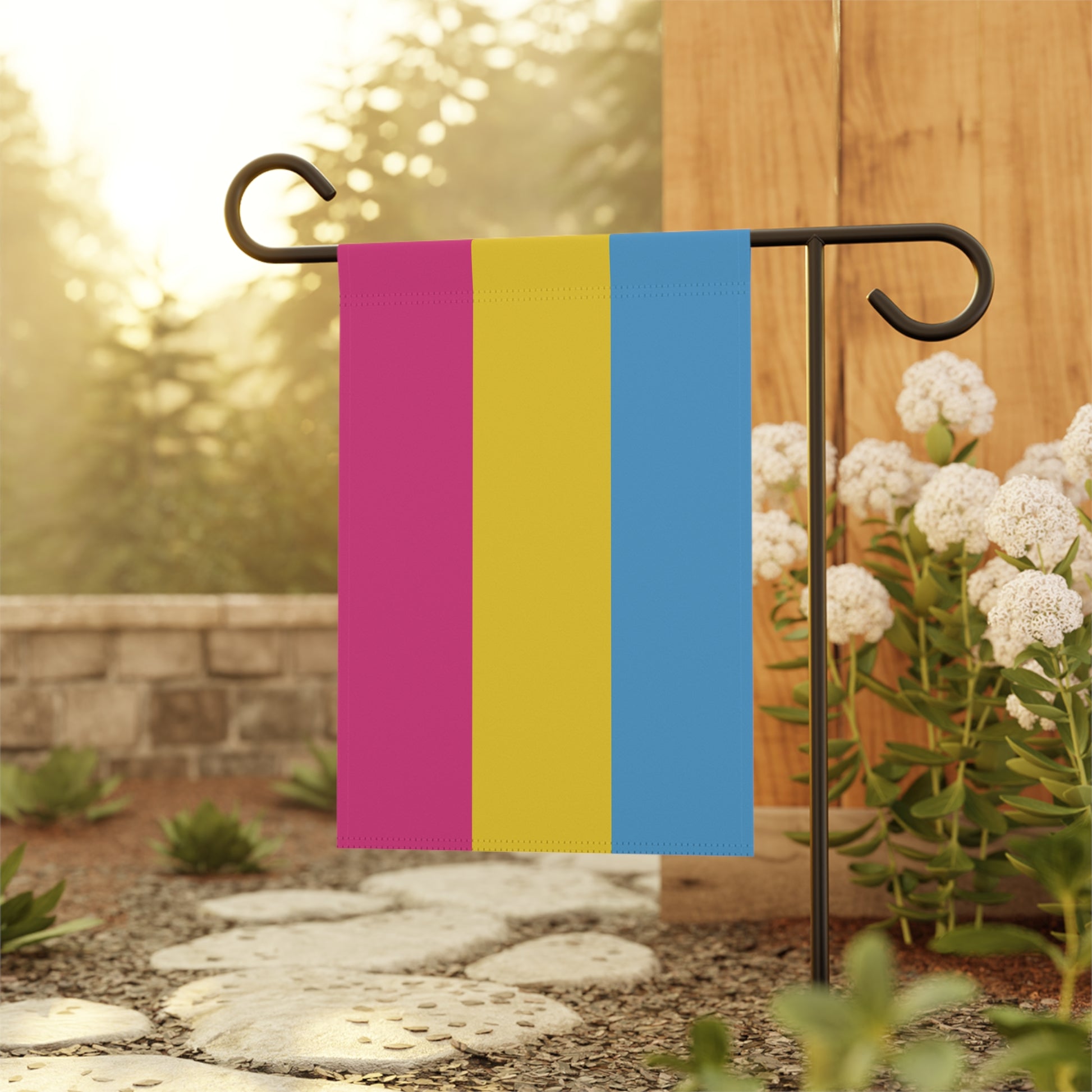 Pansexual Pride Garden Banner