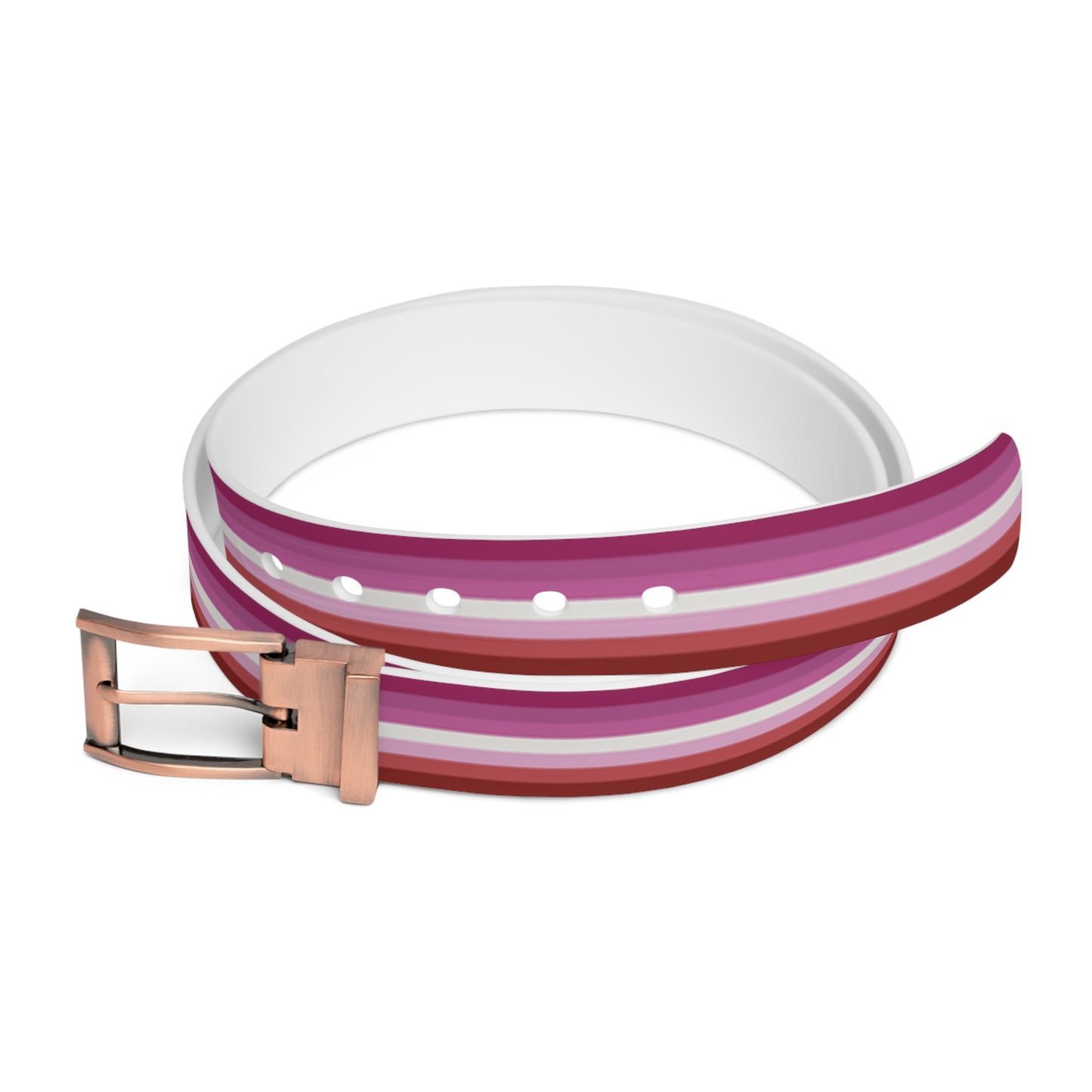 Lesbian Pride Pink 7-Stripe Flag Belt