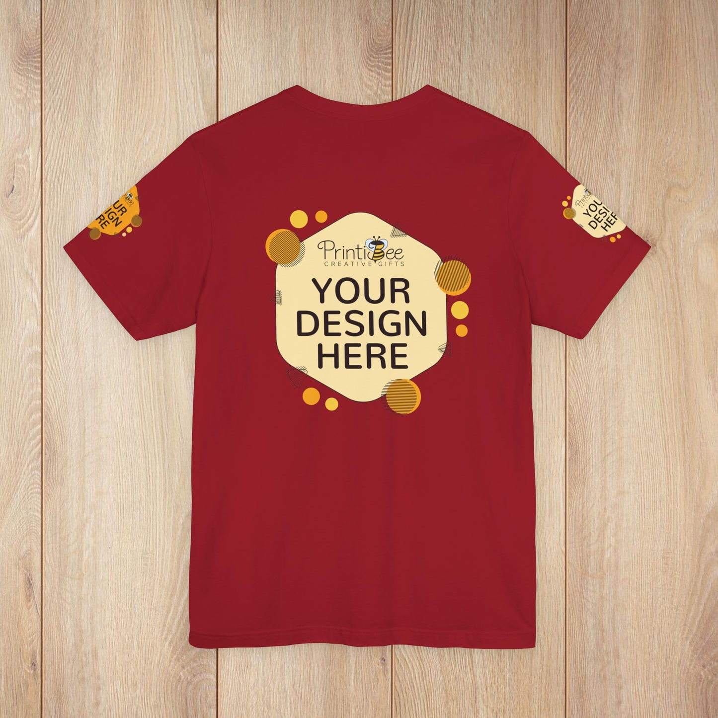 Custom Reds, Browns & Cream Tees for BELLA+CANVAS® 3001