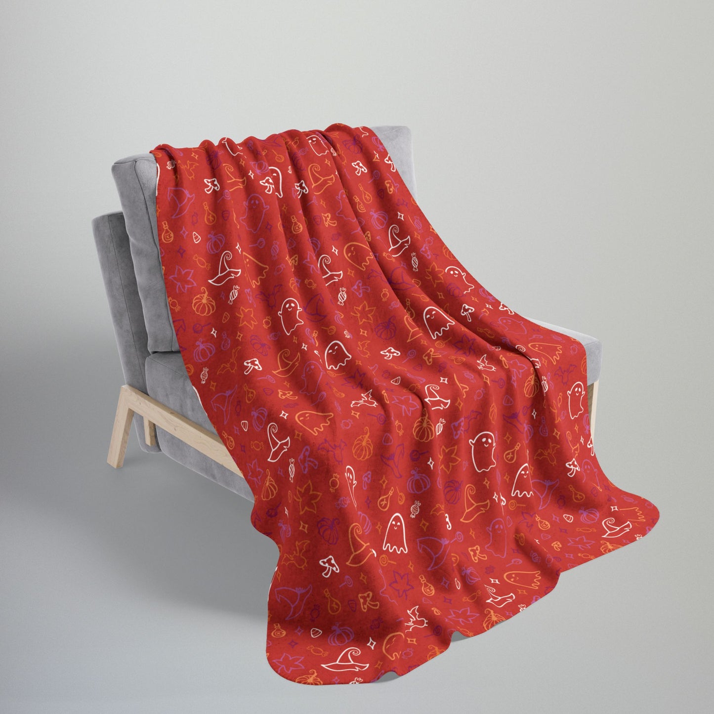Lesbian Pride Halloween Fleece Sherpa Blanket