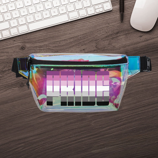 Straight Queer Pride Clear Fanny Pack