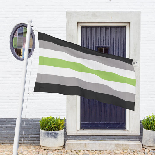 60" x 36" Double-Sided With Grommets Agender Pride Flag