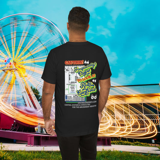 Black Gotta Look at Controls Tee • Irvine Ondrey Engineering