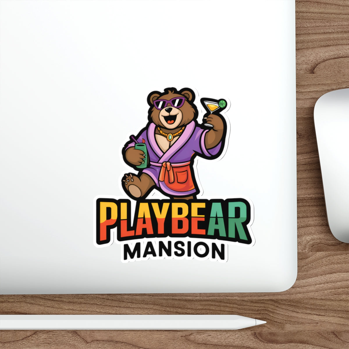 Playful Bear Die-Cut Stickers