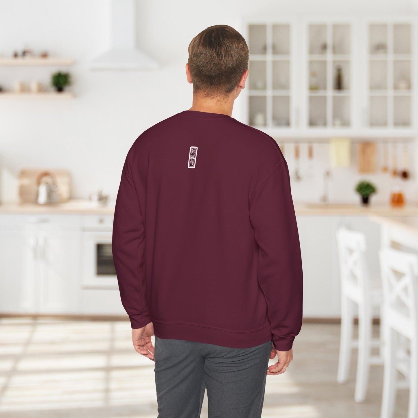 Ghetto Blaster, sudadera con cuello redondo y arte lineal